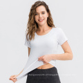 Roupa de moda ativa de alta qualidade Roupas de fitness use ginásio confortável vestir camisetas soltas fit shirts atacado